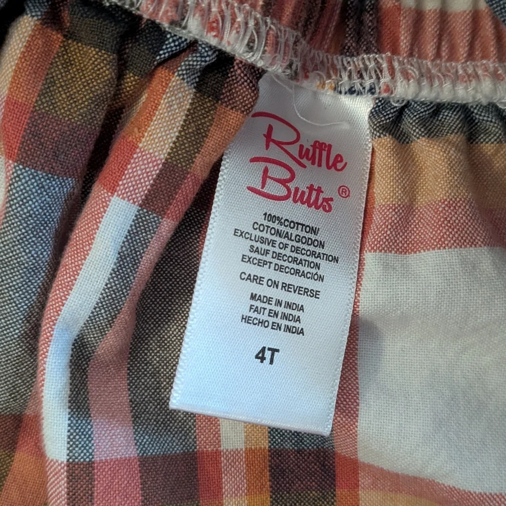 Ruffle Butts Plaid Jumper and Layering Shirt